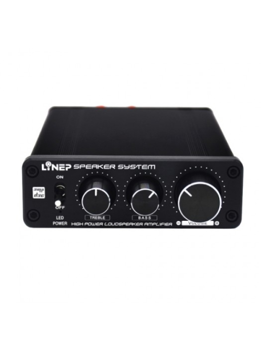 A928 Treble-bass 136W High-power Amplifier (Black)