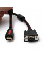 1.5m HDMI Male to VGA HD 15 Pin Gold Plated Converter AV Cable For Blu-ray Player HDTV