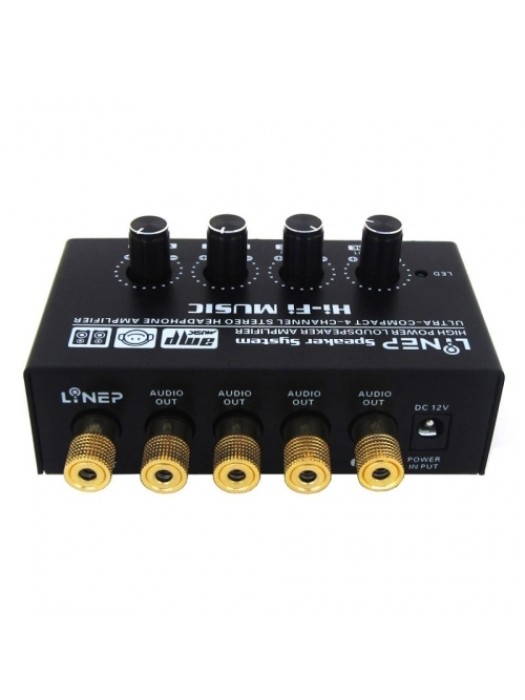 A908 One In Four Out Audio Signal Amplifier