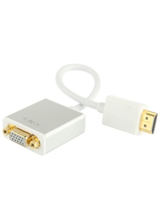 Full HD 1080P 19 Pin HDMI Male to VGA Female Video Adapter Cable with Audio Cable