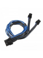 18AWG Dual Mini 6 Pin Male To 8 Pin Male PCI-e Y Splitter Power Cable For Mac Pro