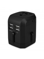 Universal USB Power Plug Adapter 4USB Ports World Travel AC Charger US UK AU EU