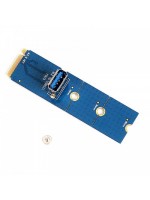 USB 3.0 NGFF M.2 to PCI-E X16 Slot Converter Card with Screwdriver (Blue)