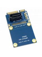 MINI SATA to 7 Pin SATA Mini PCI-E HDD Hard Disk Drive Expansion Adapter Card (Blue)
