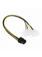 Akasa AK-CB4-6 4pin Molex to 6pin PCIe Adapter Provides PSU Support for PCIe VGA Cards