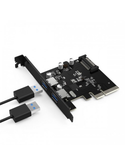 Original ORICO PA31-2P 15 PIN 125x85x8.5mm 2 Ports USB3.1 PCI-E Adapter