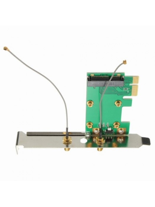 Mini WiFi Wan 802.11n PCI-e to PCI-e Wireless Expansion Card Adapter Convertor