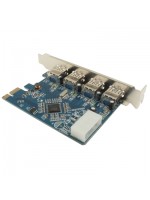 USB 3.0 4 ports PCI-E Express Controller Card 5Gbps
