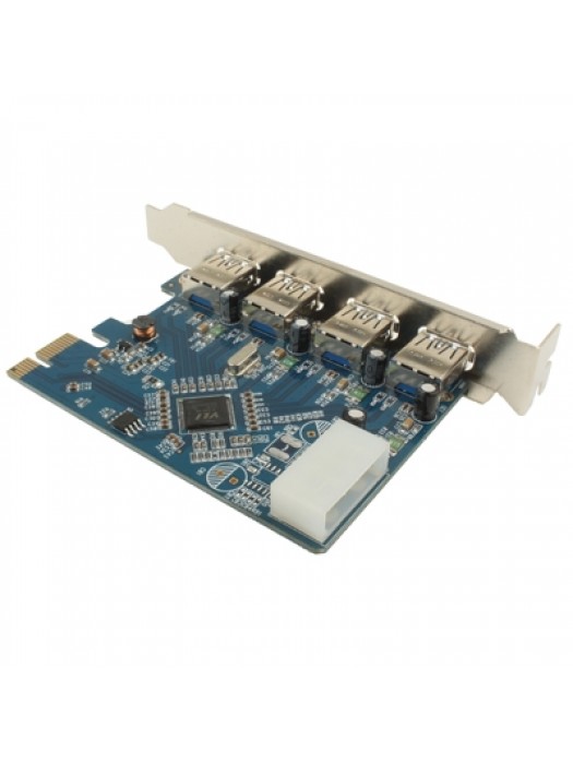 USB 3.0 4 ports PCI-E Express Controller Card 5Gbps