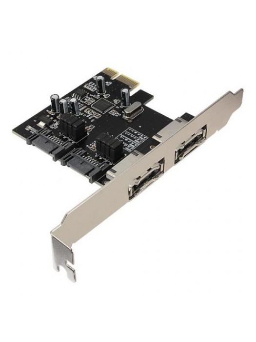 PCI-E PCI Express to 2 SATA 2 ESATA Adapter Card