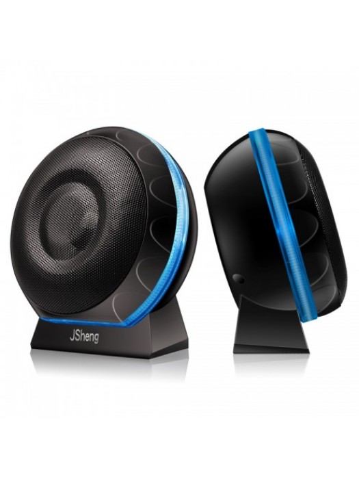 3.5mm+USB Dual HiFi Stereo Bass Desktop Speaker Mini Backlit Sound Box