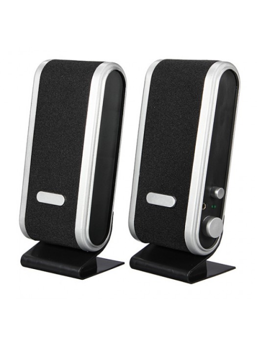 3.5mm USB Jack USB Audio Power PC Notebook Speaker